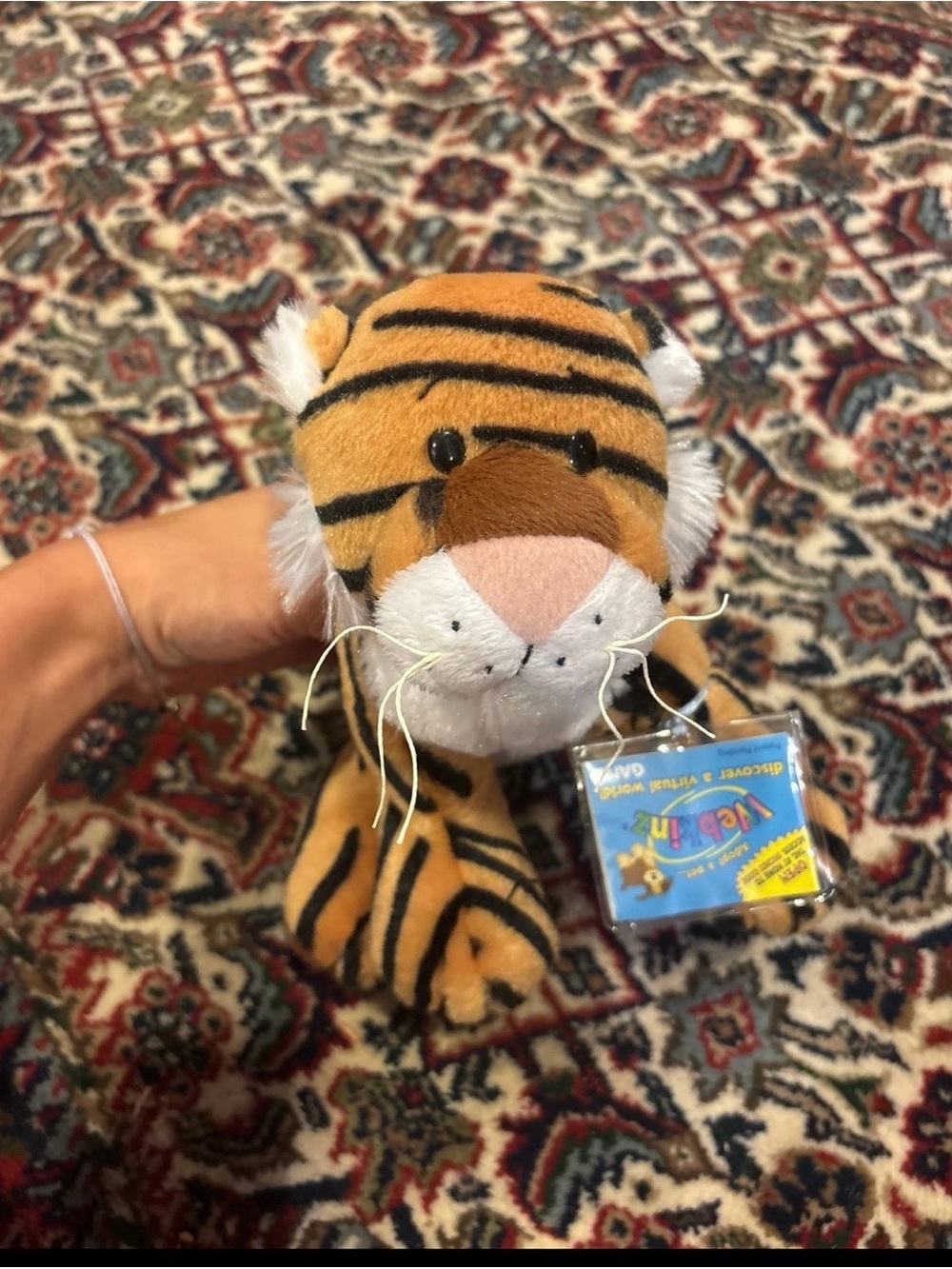 GANZ Orange and Black Striped Tiger Plush